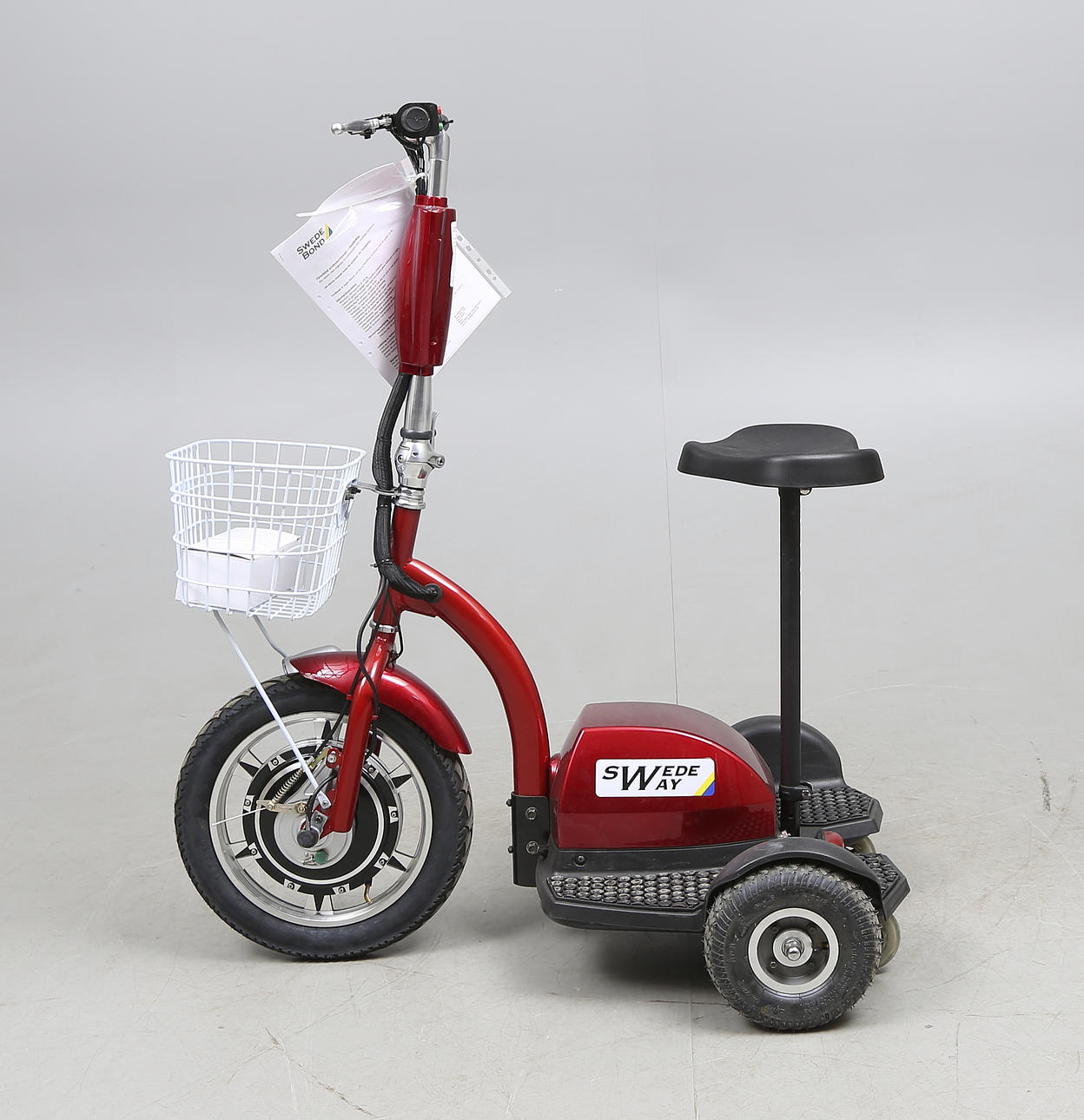 SWEDWAY, eldriven, trehjuling.