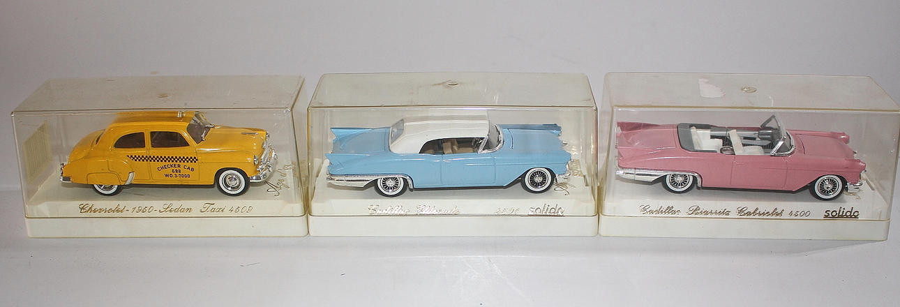 SAMLARLEKSAK, Solido, bilar, 3 stycken, Frankrike.