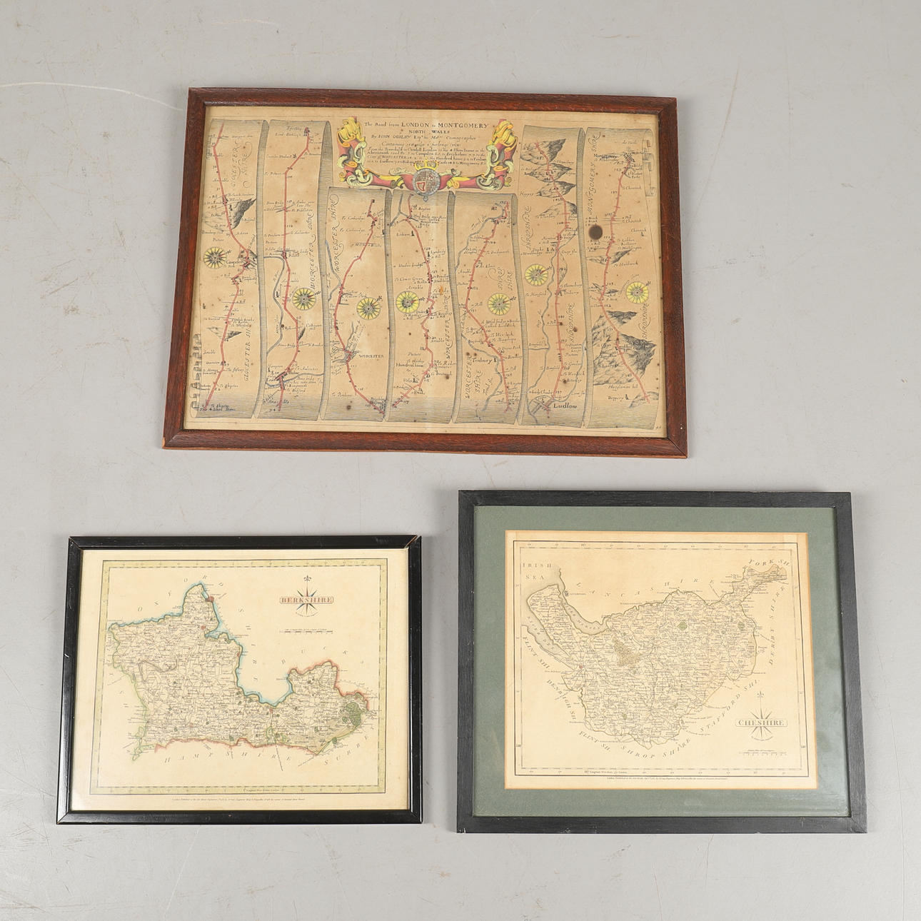 THREE HAND COLOURED MAPS, 18TH CENTURY AND LATER. Books, Maps ...