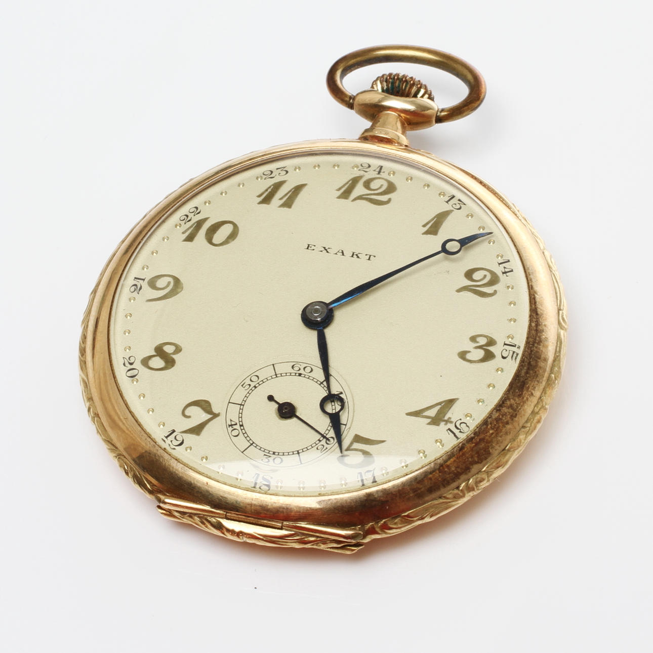 FICKUR, urtavla märkt Exakt, ytterboett 14k guld.