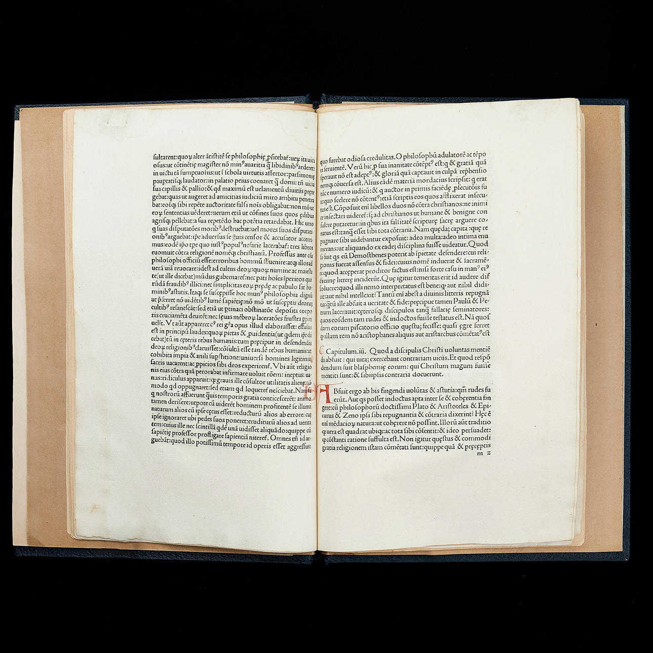 INKUNABEL, Fragment, 11 Blätter, Lucius Lactantius, Coelius Firmianus ...