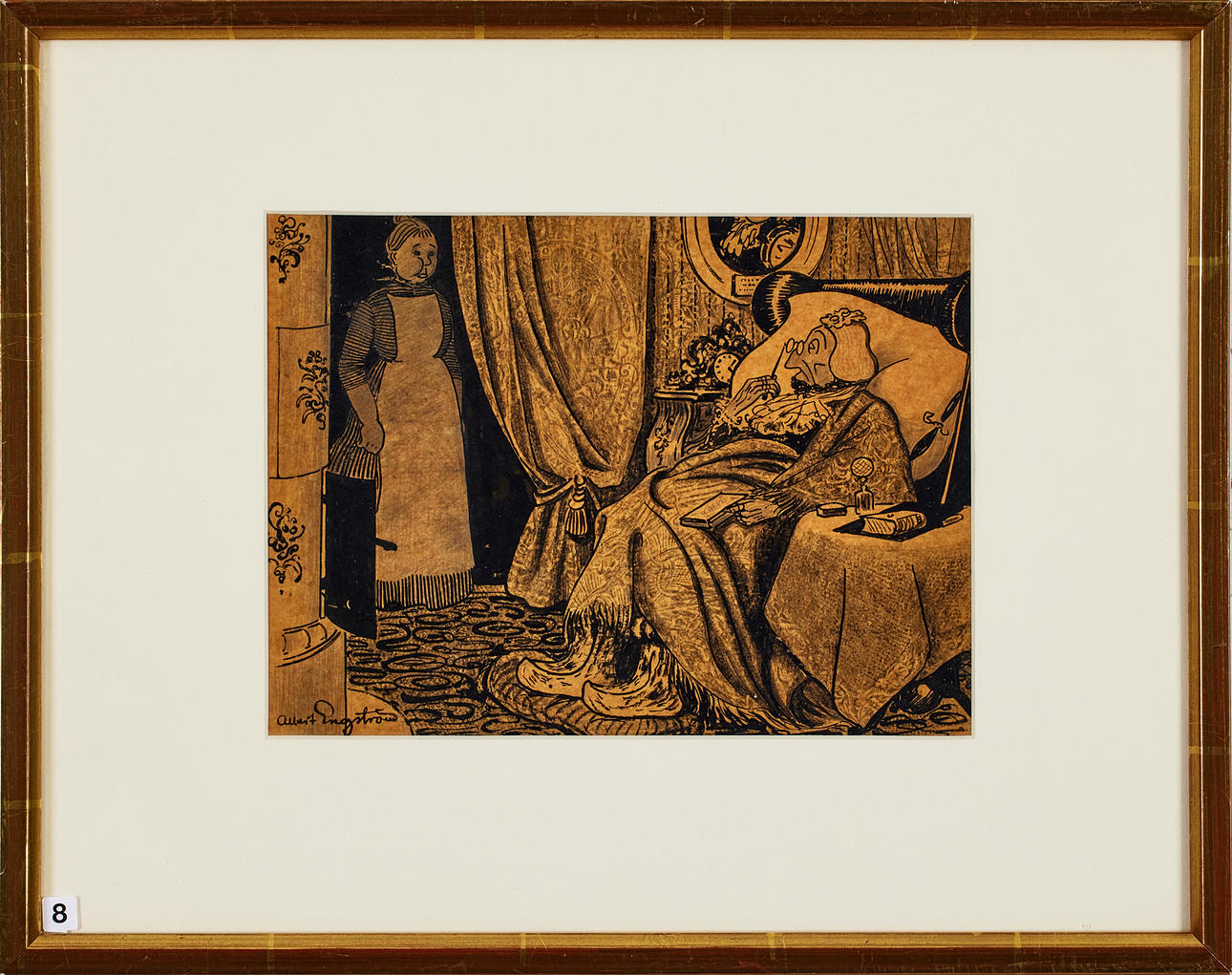 ALBERT ENGSTRÖM. "Condesa y doncella".