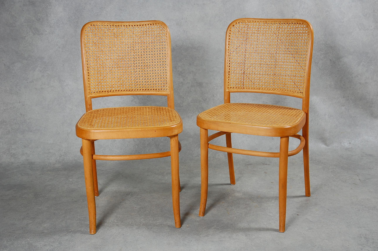 STOLAR,1 par," Prague Chair " Hoffman / Thonét, 1900-talets slut.