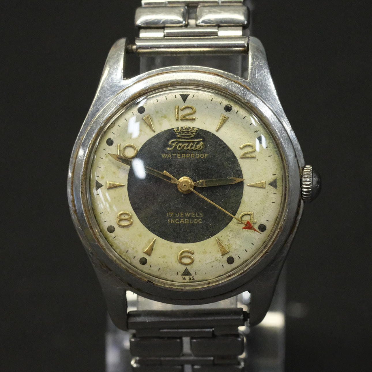 FORTIS, MEN'S BRACELET WATCH, 1950s.