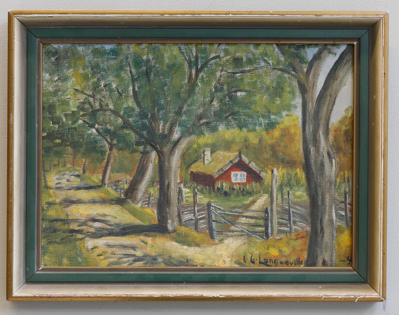 OIDENTIFIERAD KONSTNÄR. oil on Board, signed & dated -46. Art ...
