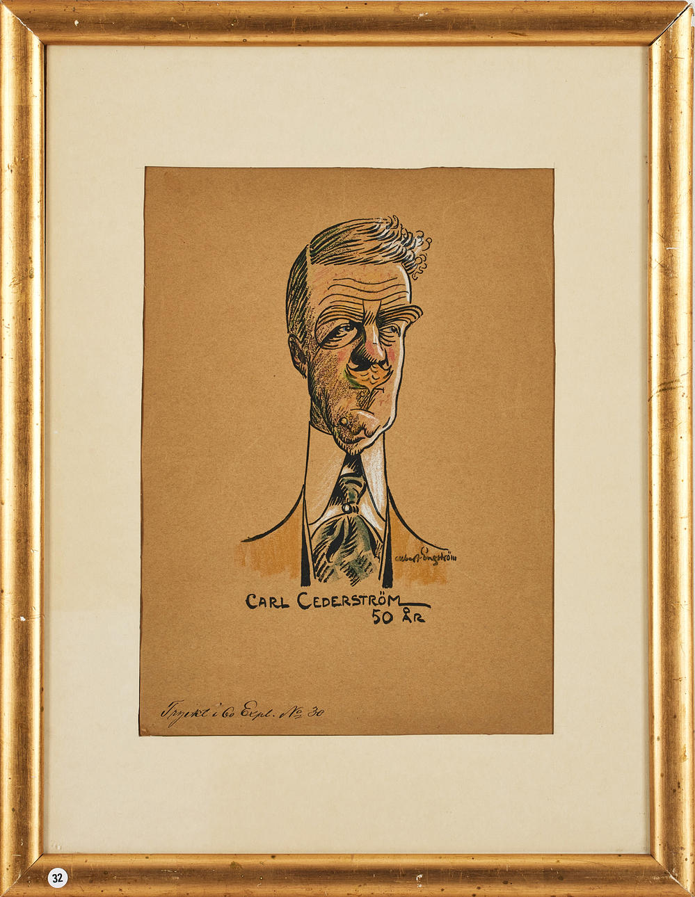 ALBERT ENGSTRÖM. "Carl Cederström 50 år".