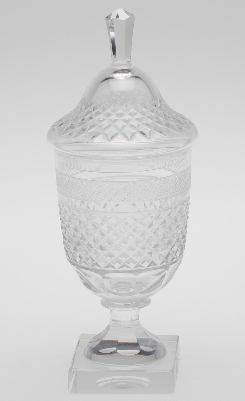 POKAL MED LOCK, "Kent", Kosta, signerad, 1900-tal.