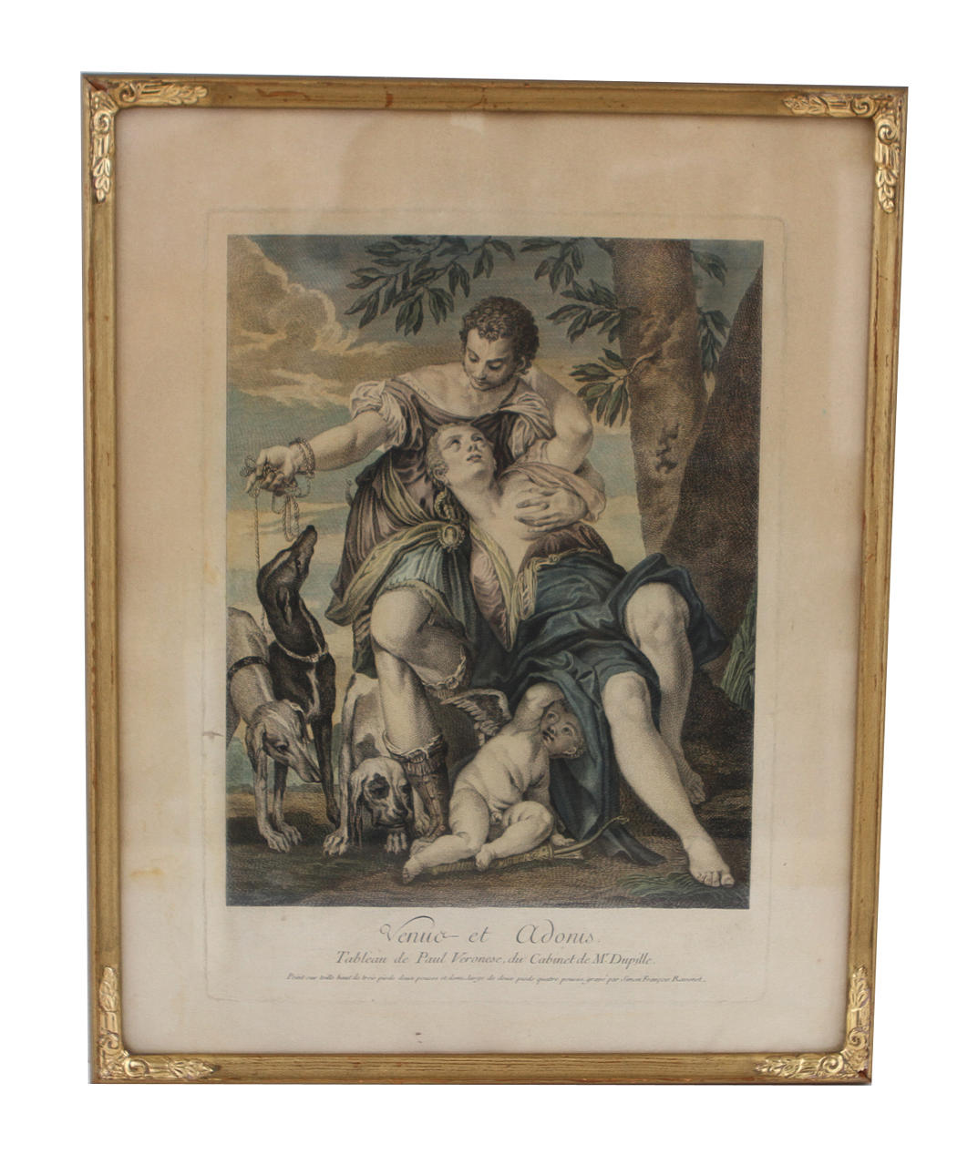 KOPPARSTICK, 5 st, delvis akvarellerade.