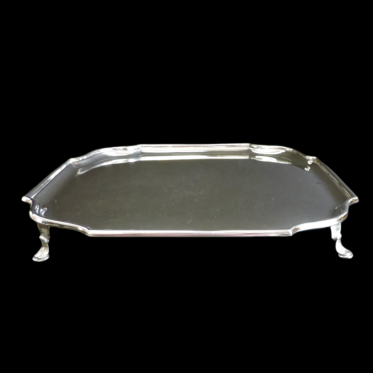 ANTIKES WILSON & GILL VERSILBERTES TABLETT.