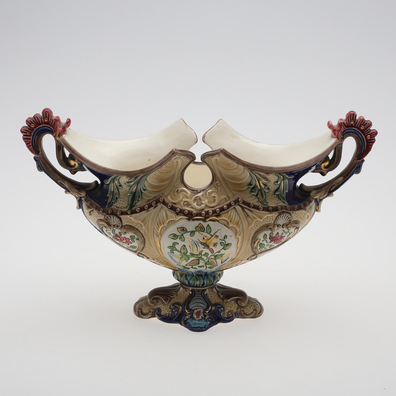 JARDINIERE, majolika, 1900-talets senare hälft.