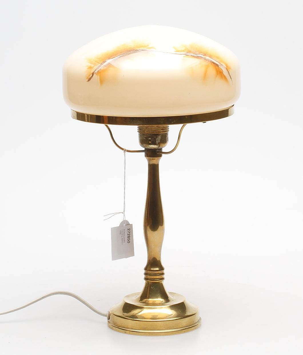 BORDSLAMPA, mässing, Bersbo 1986.