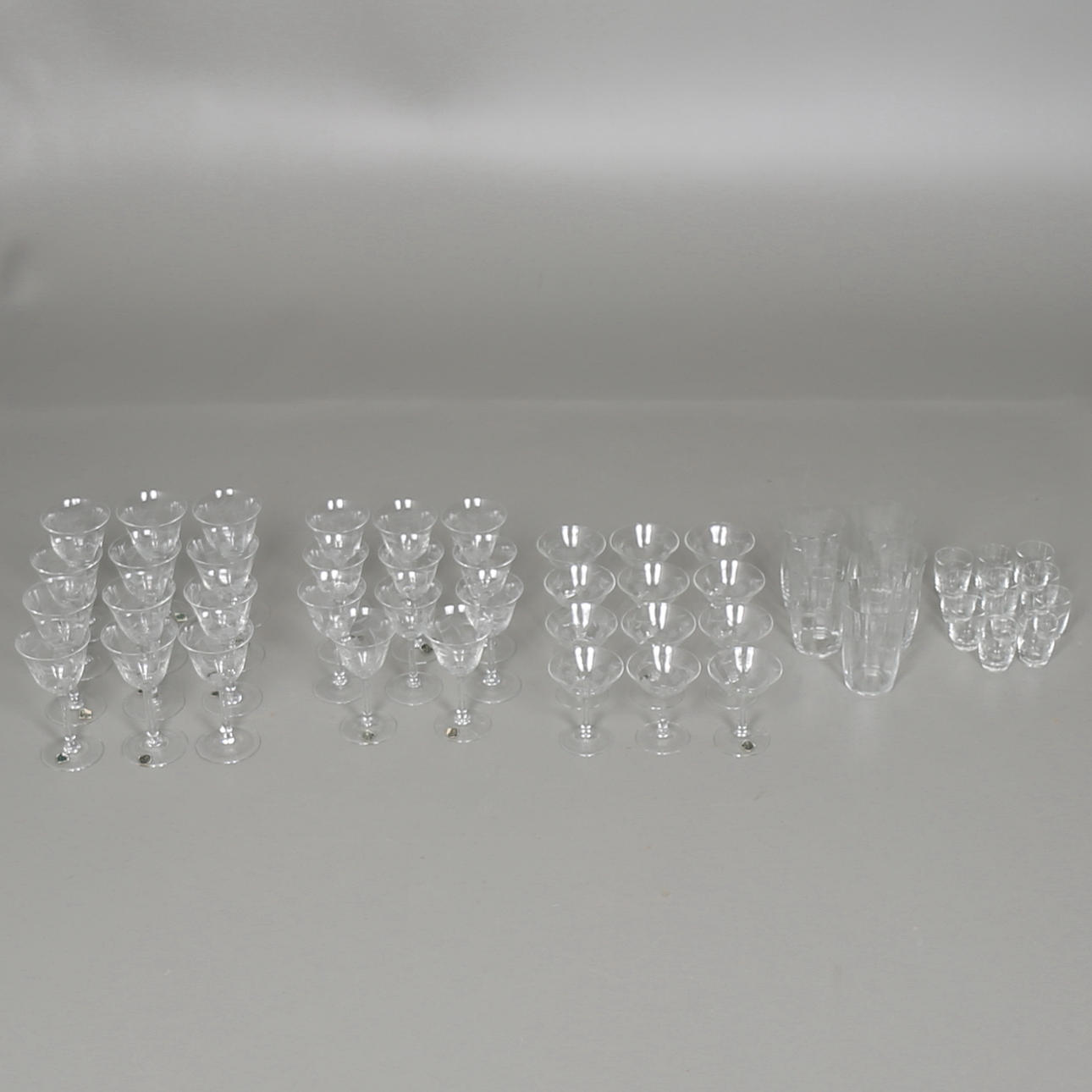 GLASSERVIS, 50 delar, Gistl, Frauenau.