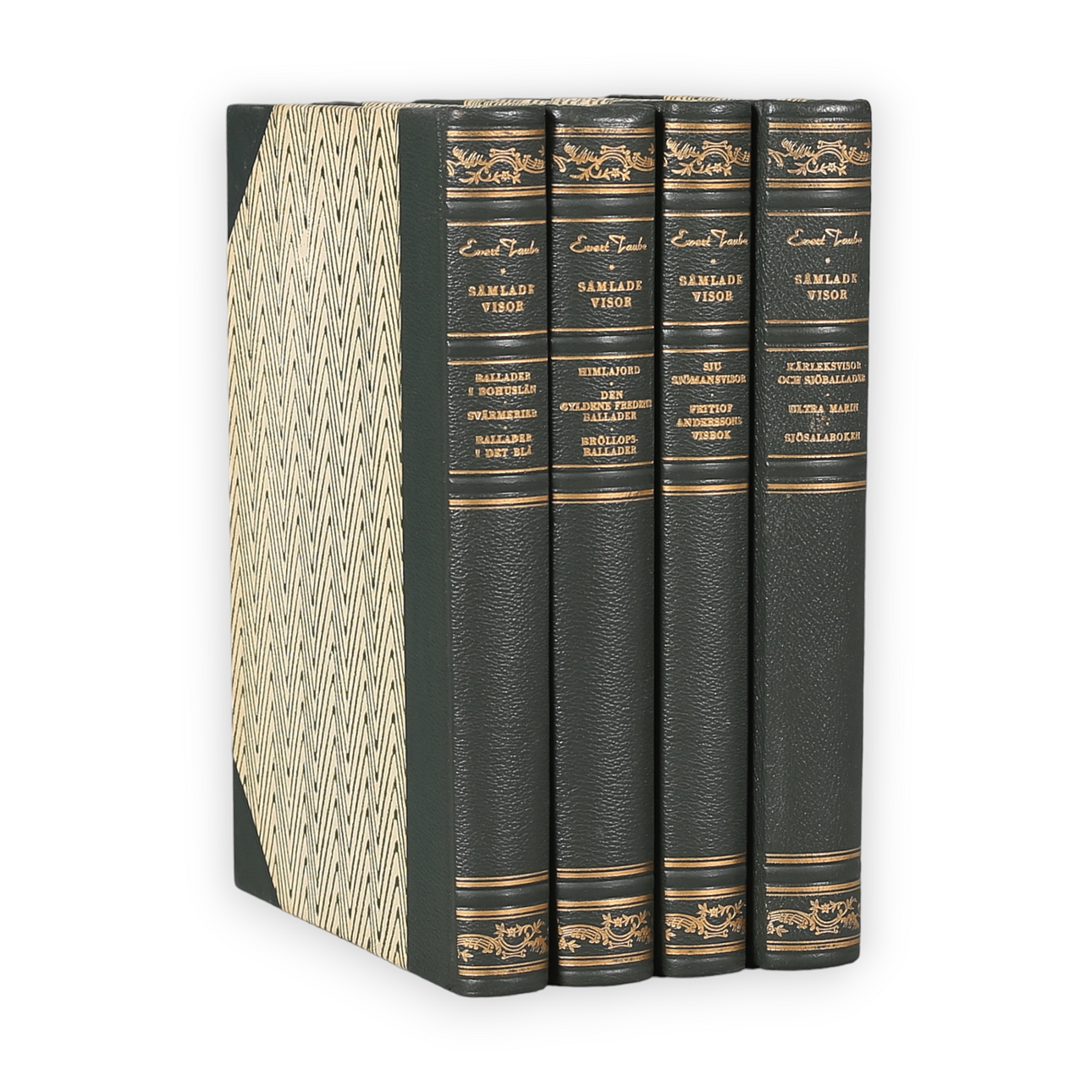 BÖCKER, 4 st, Evert Taube, Samlade visor, 1950-tal.