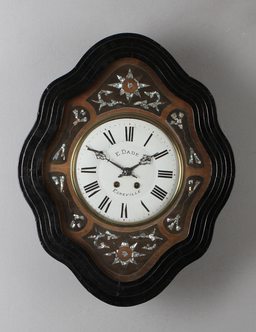 VÄGGUR, urtavla märk E.Dade Egreville, 1800-talets slut.
