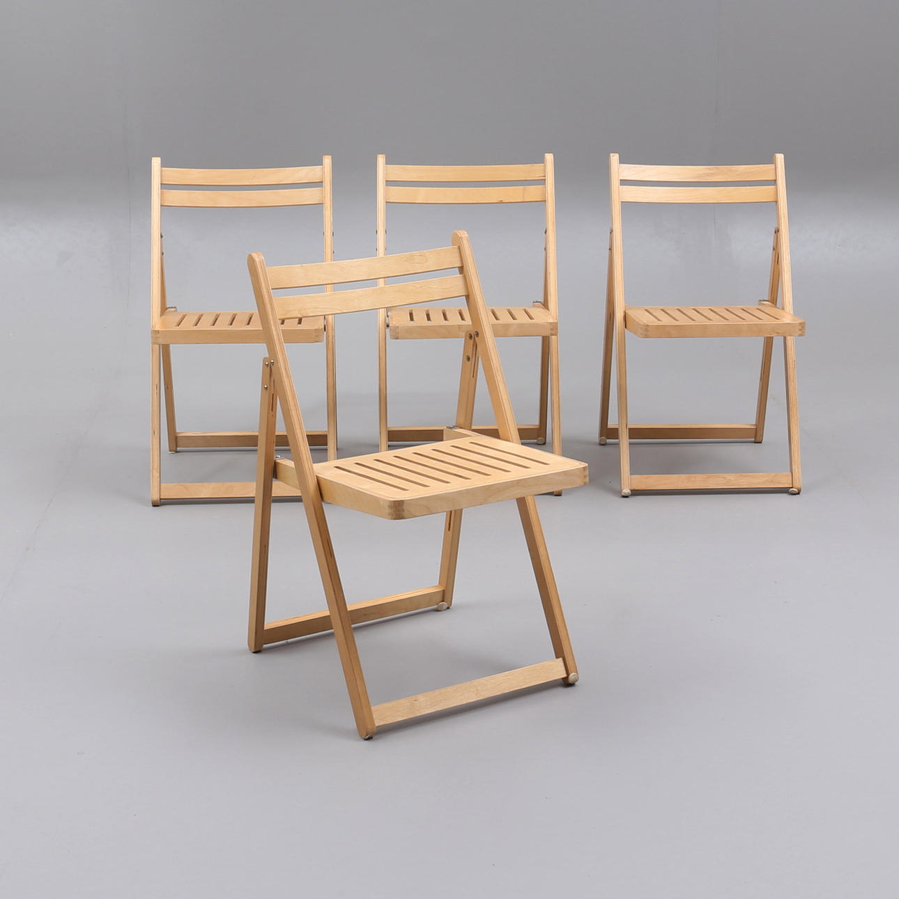 FOLDING CHAIRS, 4 pcs., "Robban" IKEA, 1980s.