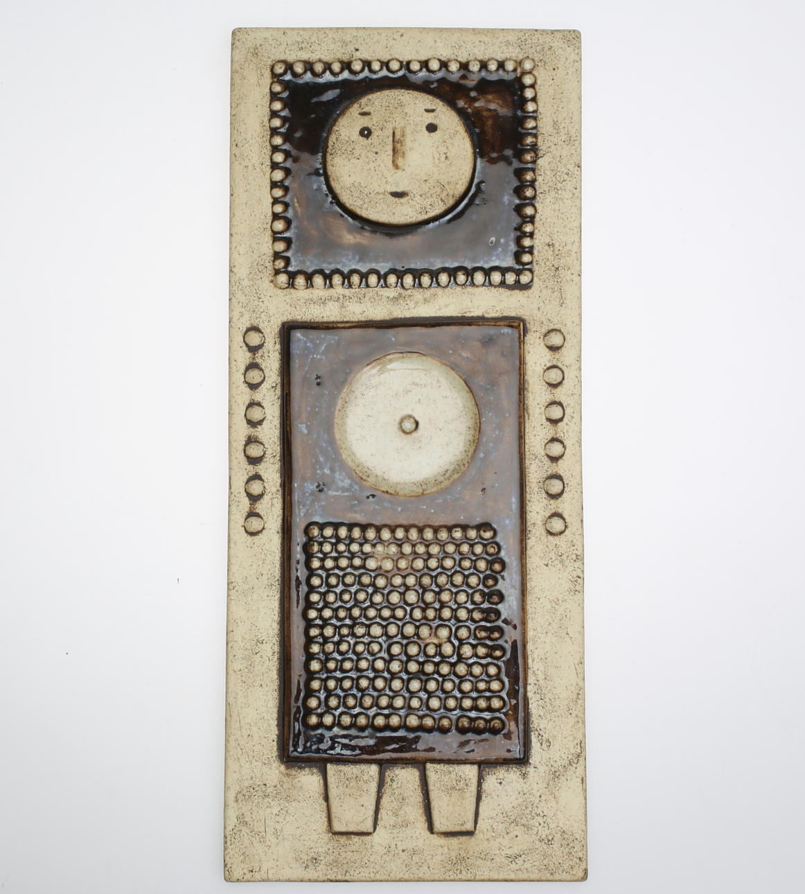 SYLVIA LEUCHOVIUS. Väggrelief, stengods, Rörstrand Ateljé, signerad och daterad -59.