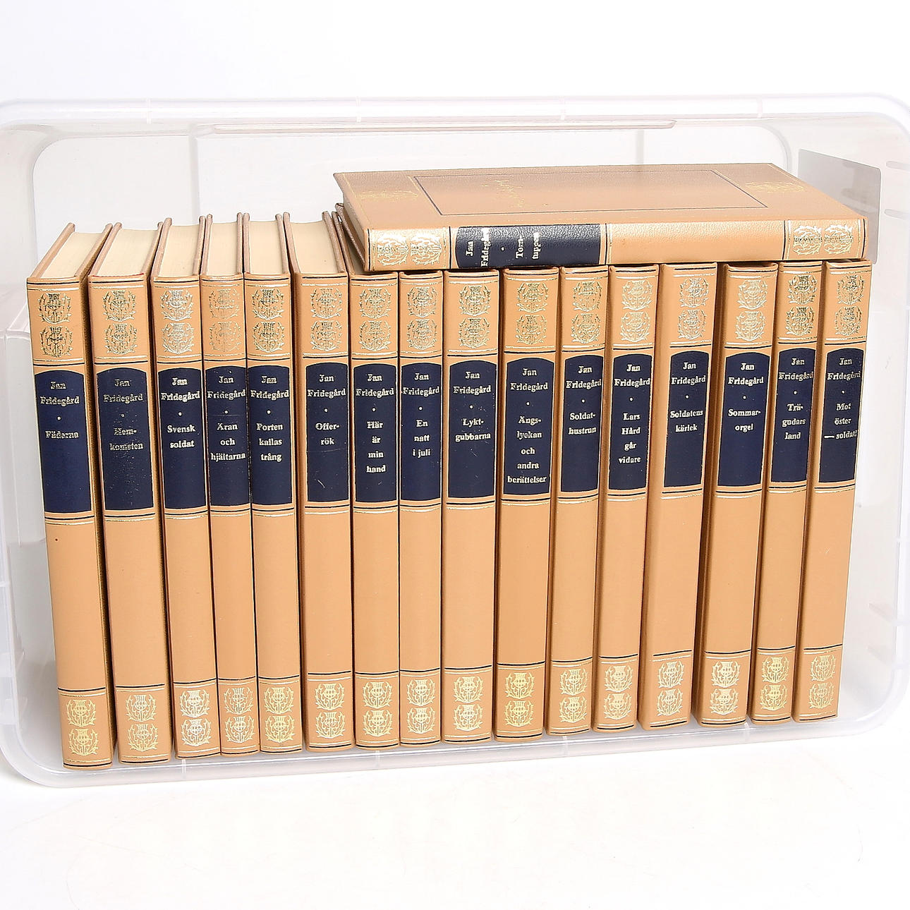 BÖCKER, 17 st. Jan Fridegård. 1970-tal.