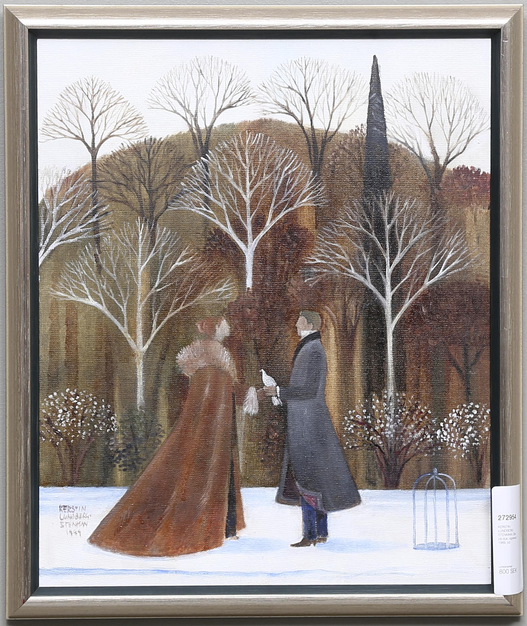 KERSTIN LUNDBERG-STENMAN. Olja på duk, signerad 1969.