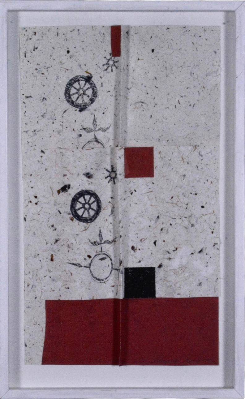 MARGARETA MANNERVIK. Assembly on paper.