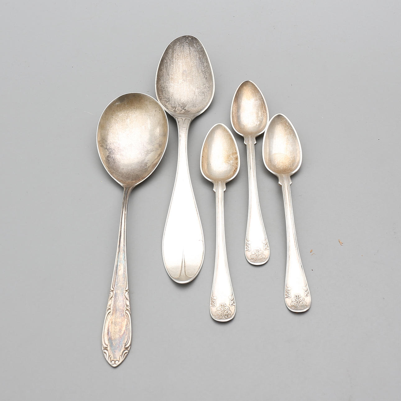 SKEDAR, 5 st, silver, 206 gram.