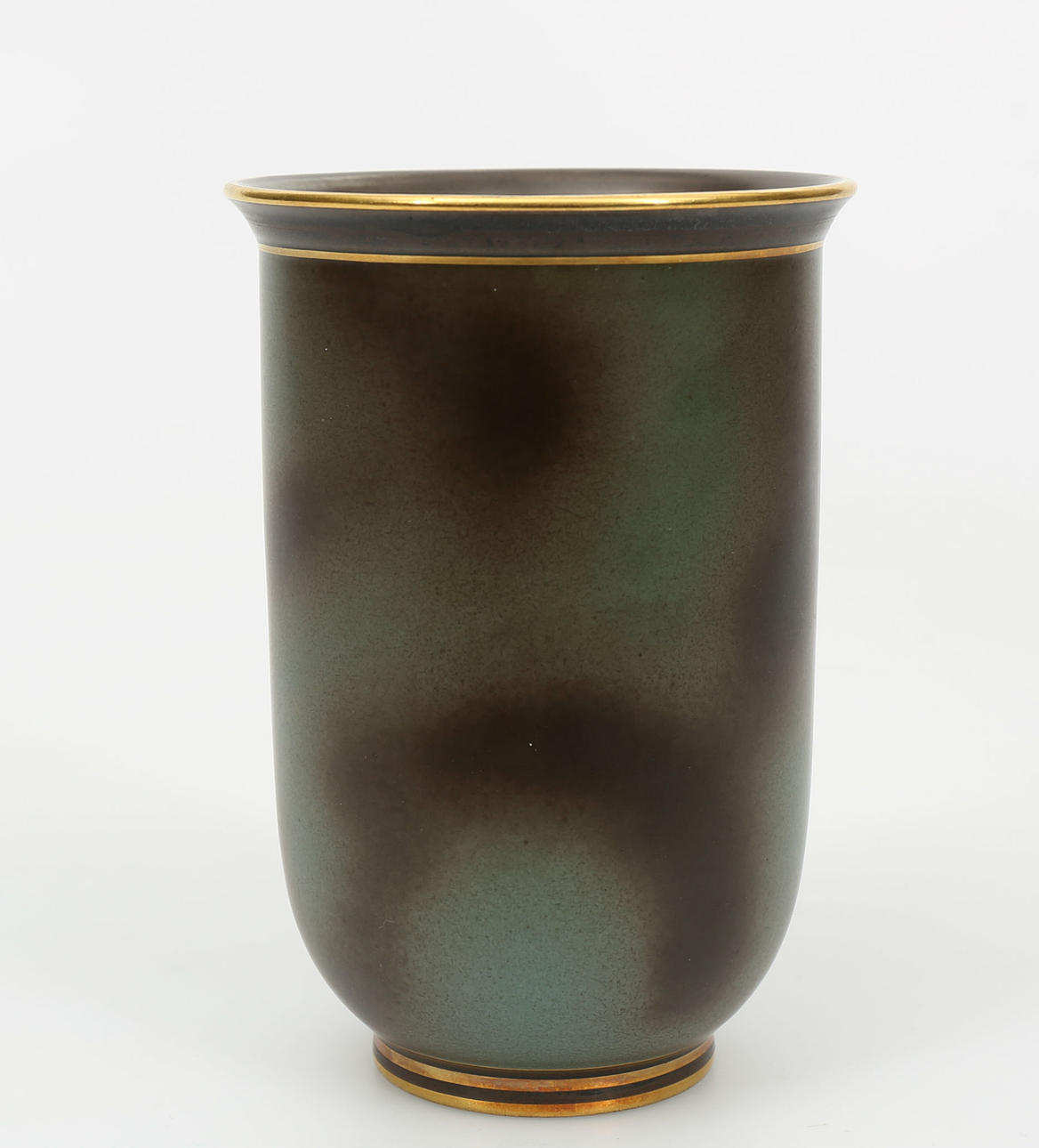 VAS, porslin, "Flambé", Lidköping, modell G Nylund.