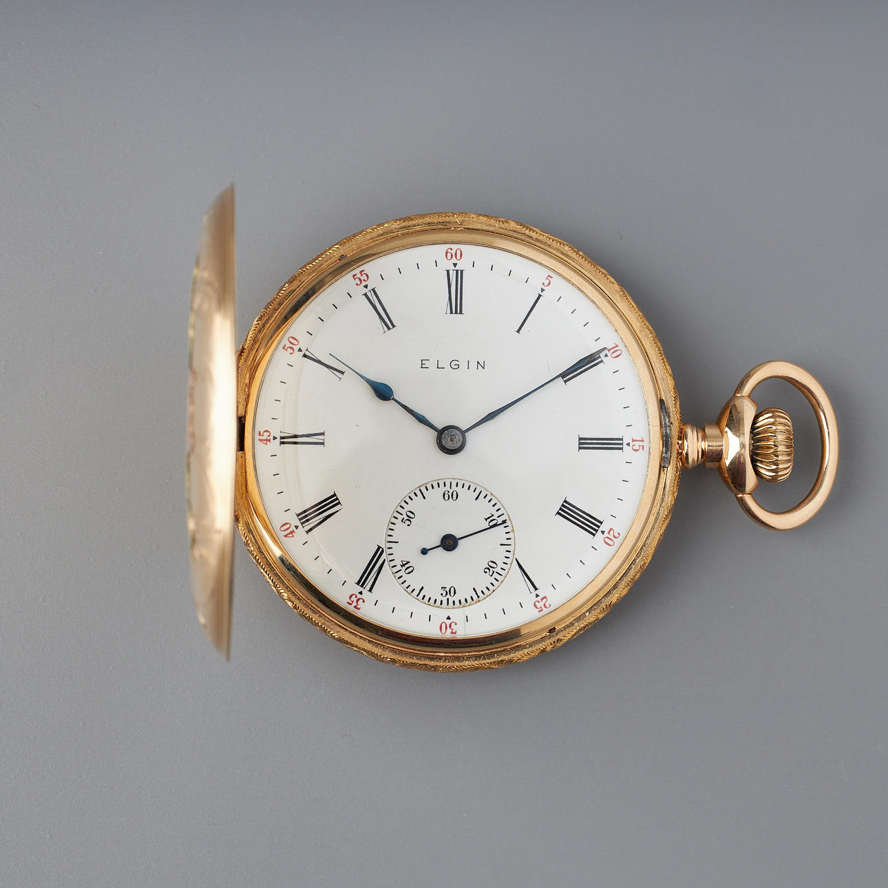 TASKUKELLO, Elgin, 46 mm, 14K kultaa.