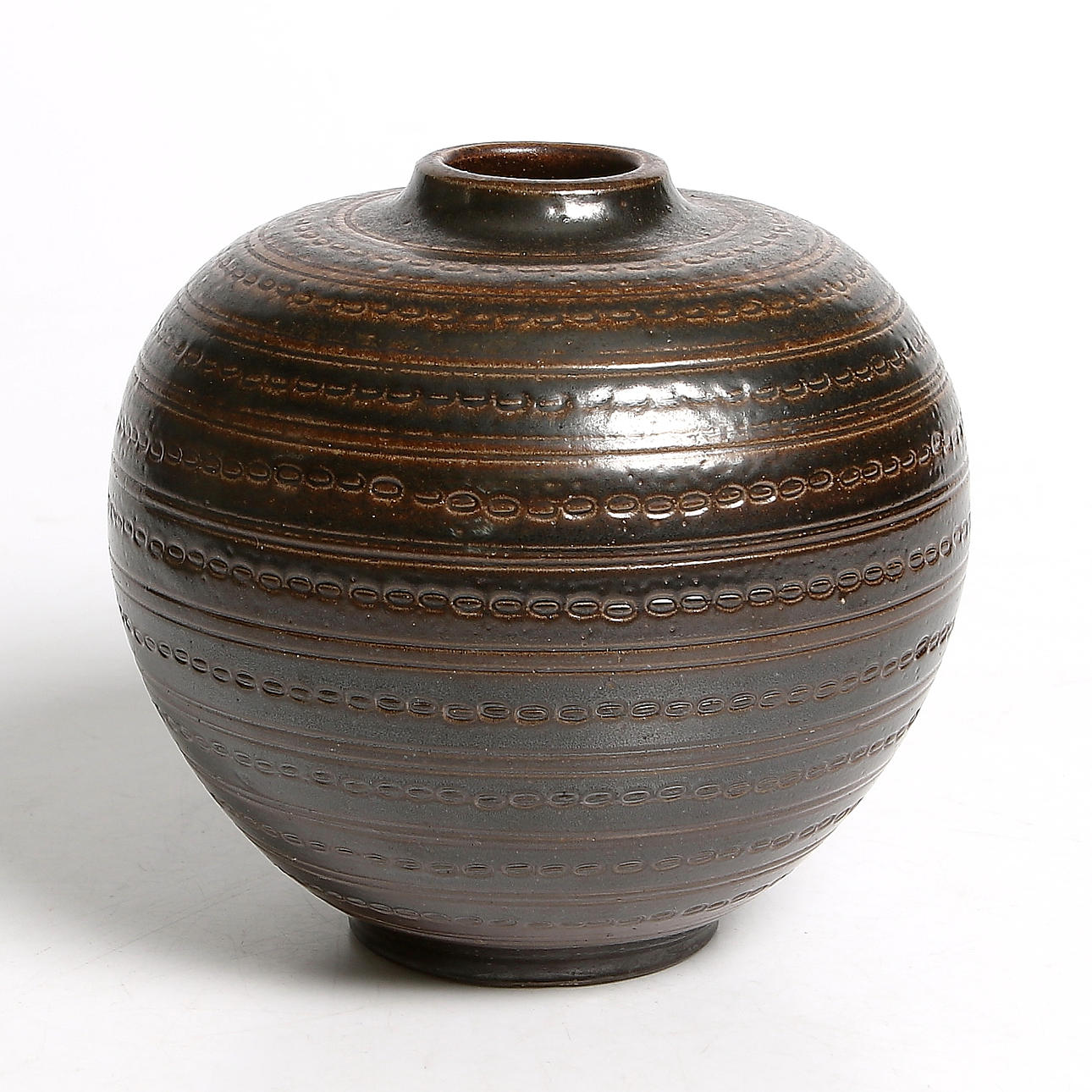 VAS, Steingut, Arthur Andersson, Wallåkra. Unterzeichnet.