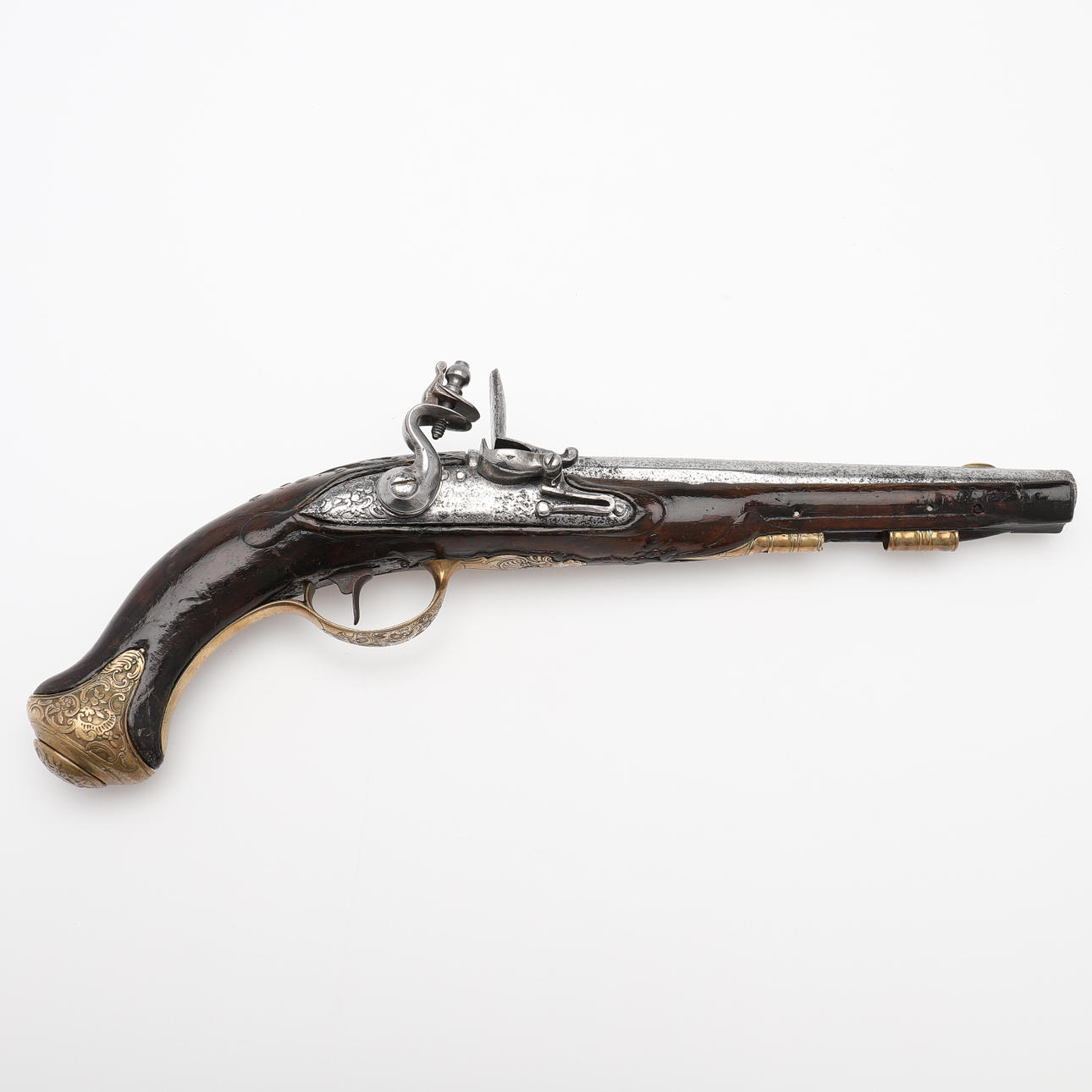 FLINT LOCK PISTOL, Rococo, Germany, circa 1750.