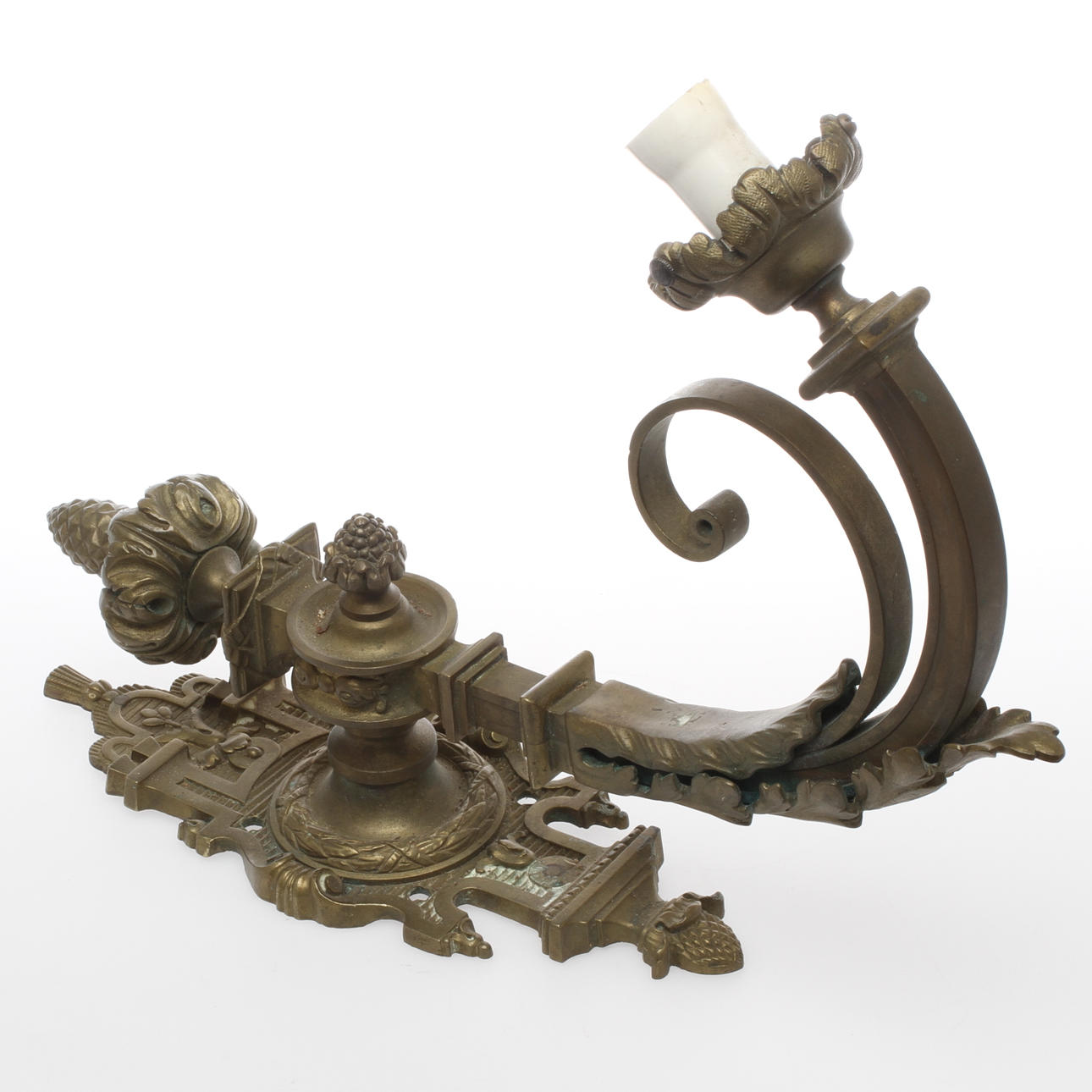 VÄGGLAMPETT, empirestil, omkring 1900.