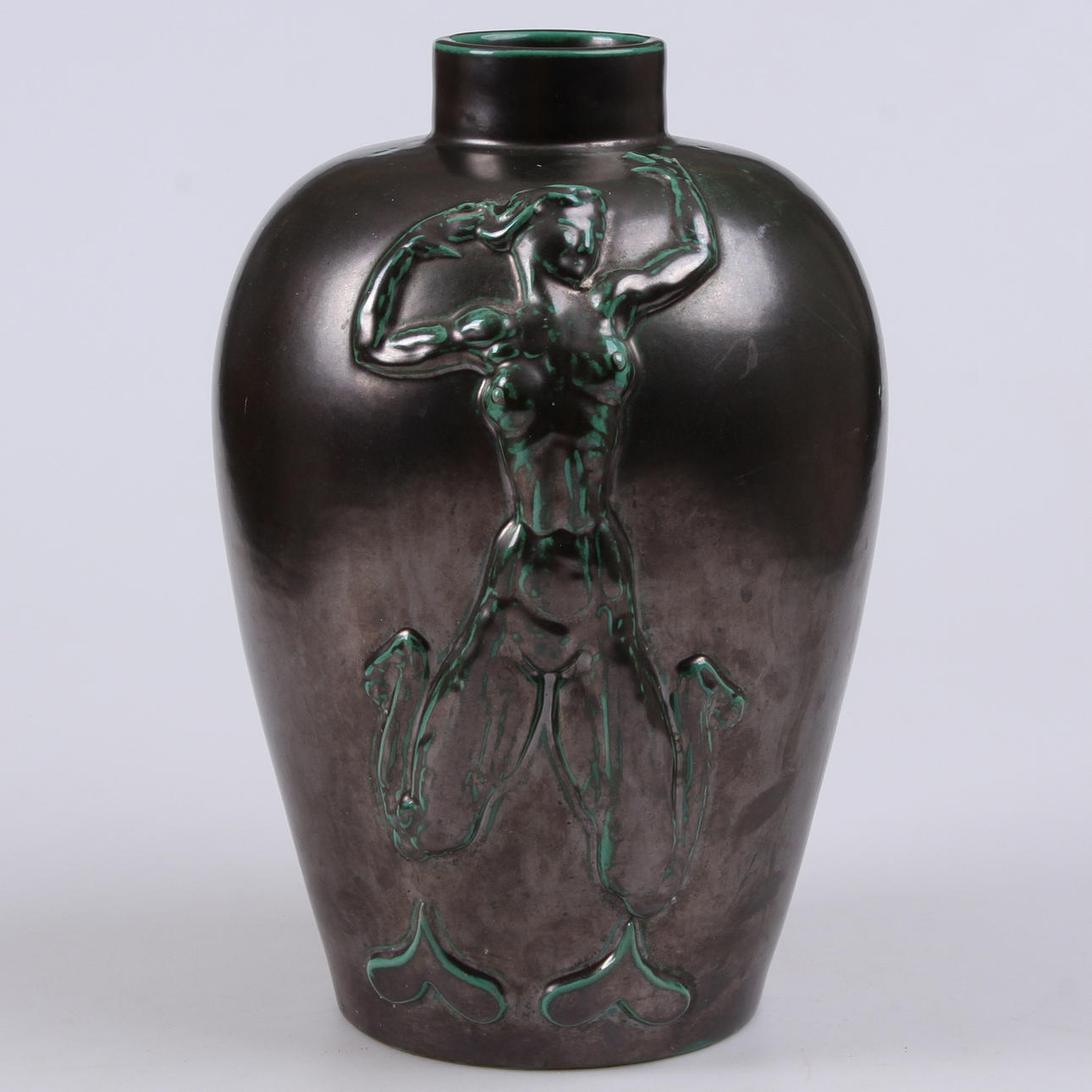 URNA/VAS, keramik, Uppsala Ekeby, 1900-tal.