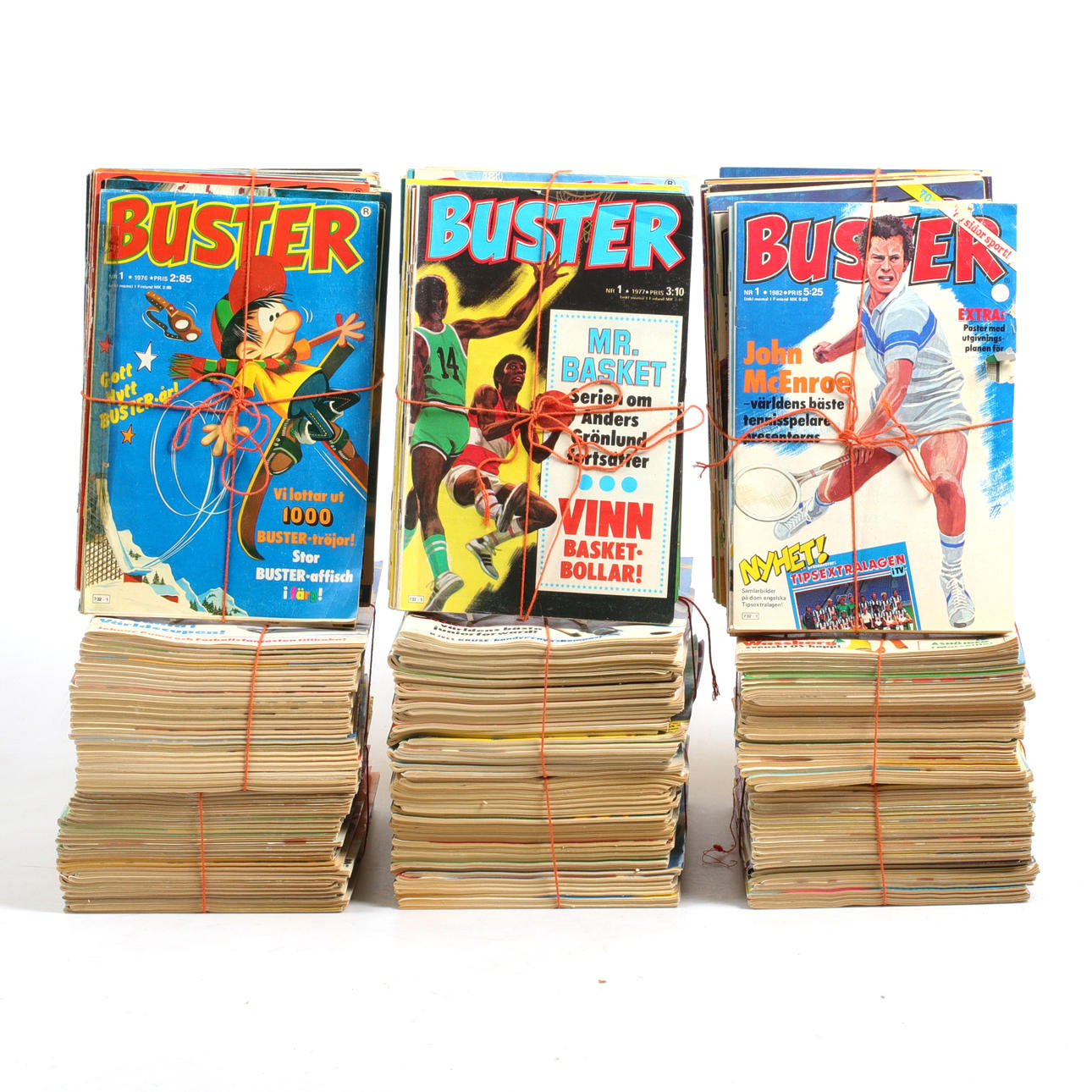 BUSTER, serietidningar, 1970/80-tal.