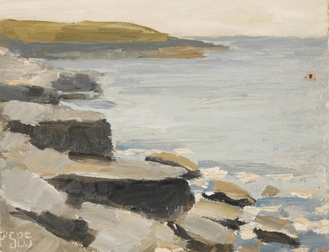 SVEN-BERTIL SVENSSON. Oil on plate. Signed.