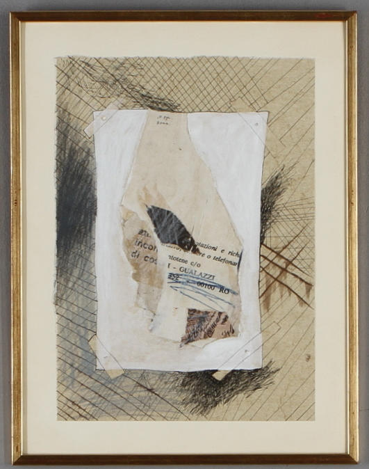 MADELEINE PYK. "Roma", blandteknik, signerad.