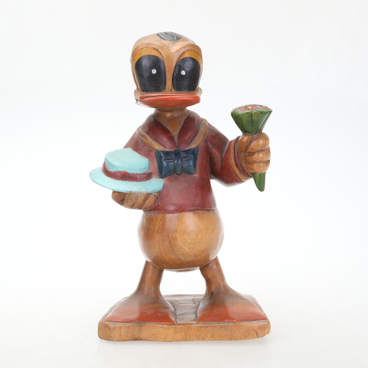 Figur, Holz, Donald Duck.