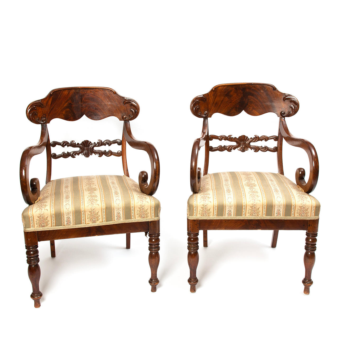 KARMSTOLAR, ett par, Karl Johan.