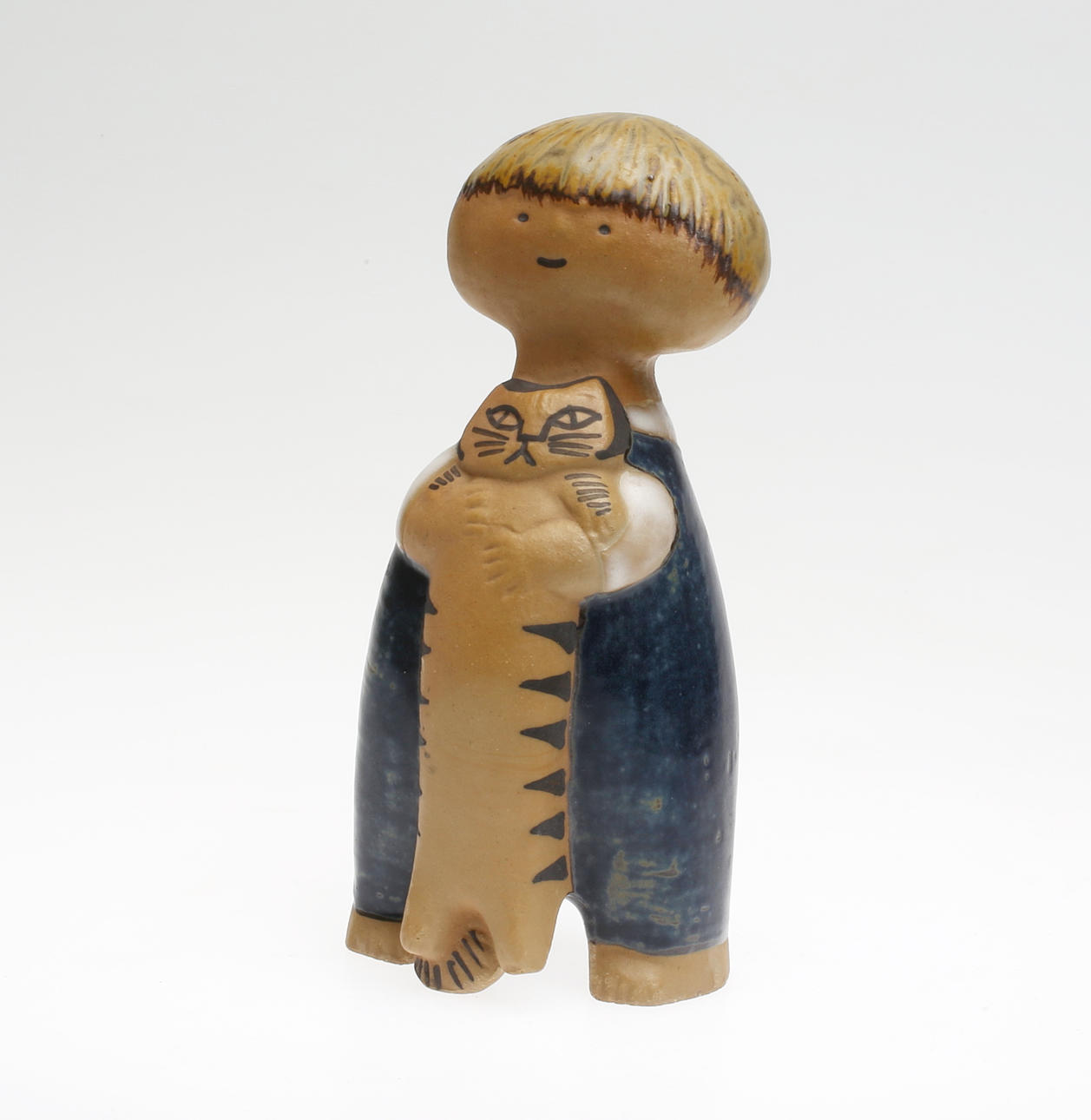 LISA LARSON. Figurin, stengods, "Pelle", Gustavsberg.