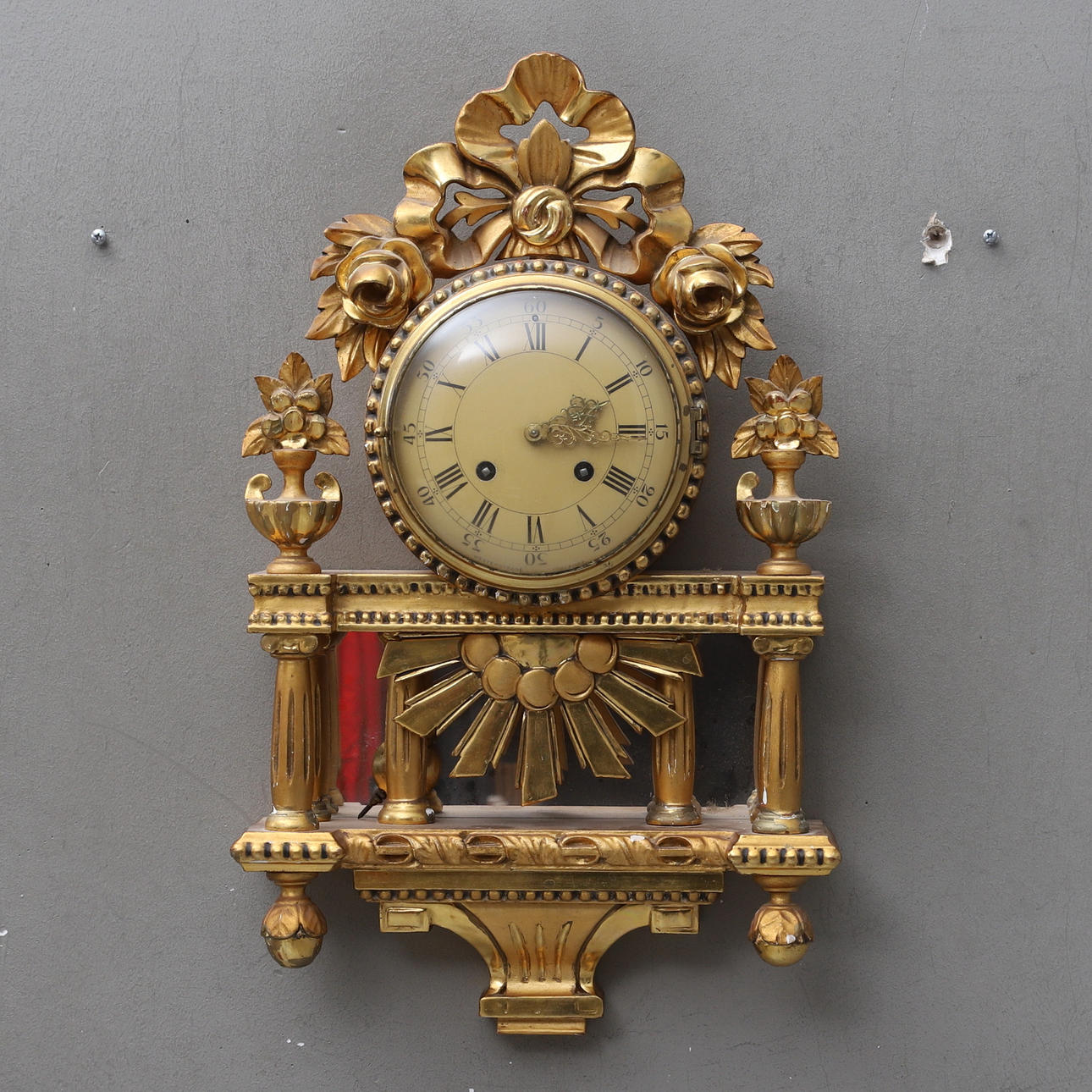 VÄGGPENDYL, gustaviansk stil, 1900-talets mitt.