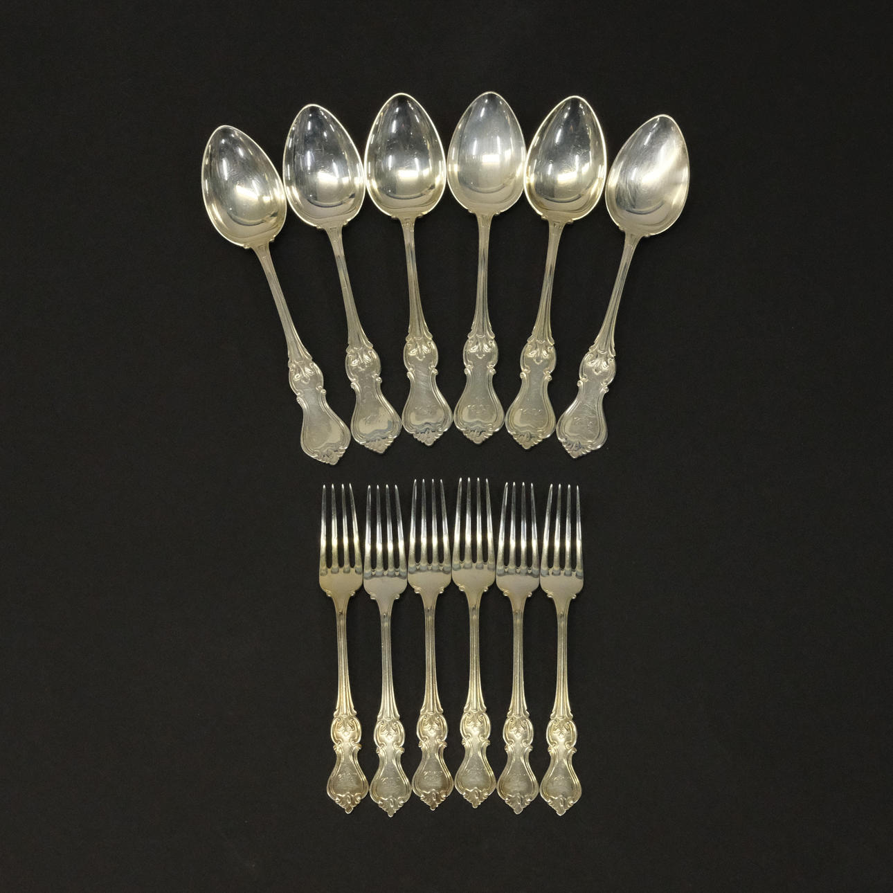 12 DELAR SILVERBESTICK OLGA.