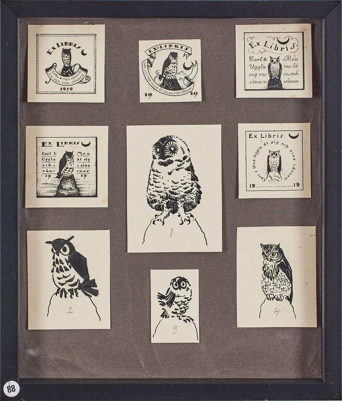 ALBERT ENGSTRÖM. "Ex Libris".