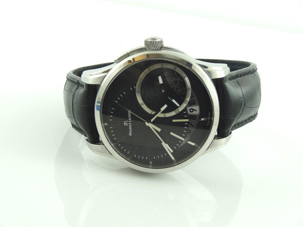 MAURICE LACROIX PONTOS Datum/Natt Dual Time.