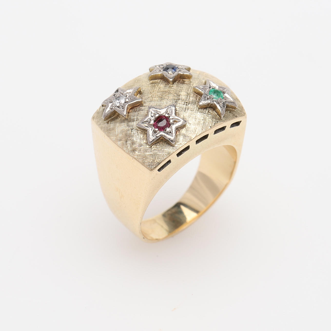 VIGGO WOLLNY, RING MED STEN.