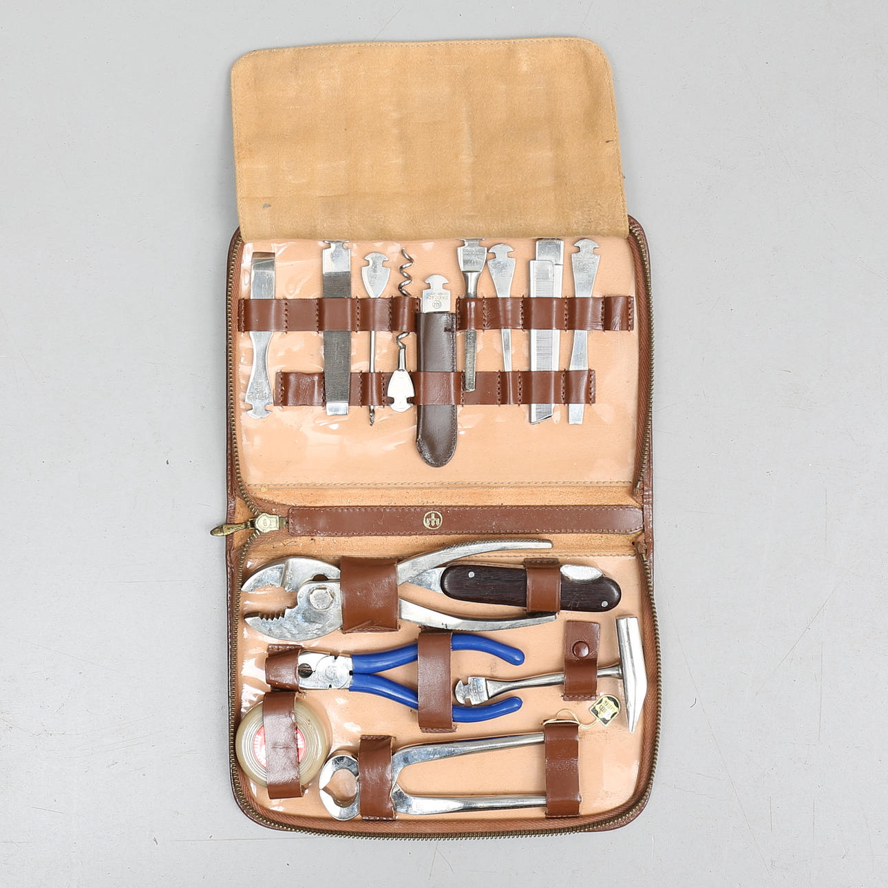 VERKTYGSVÄSKA med VERKTYG, Dreizeck Solingen, Tyskland, 1900-tal.