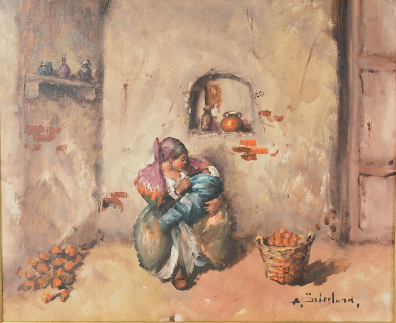 BERT ÖSTERLUND. Olja på duk.