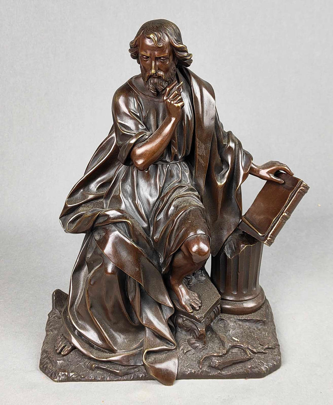 GAMMAL BRONSSKULPTUR, MATTHEW.