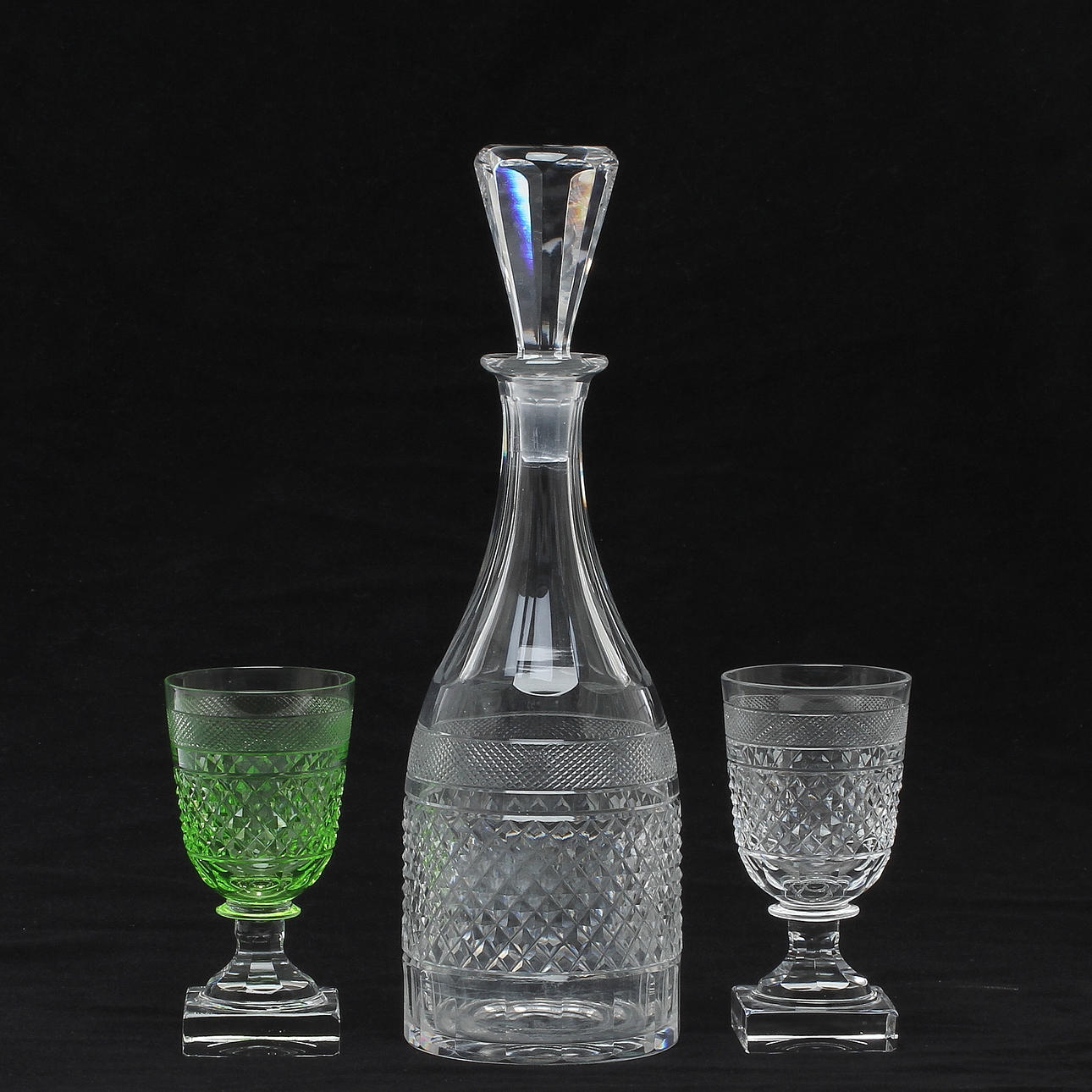 GLASSERVISDELAR, 12 delar, "Kent" Elis Bergh, Kosta.