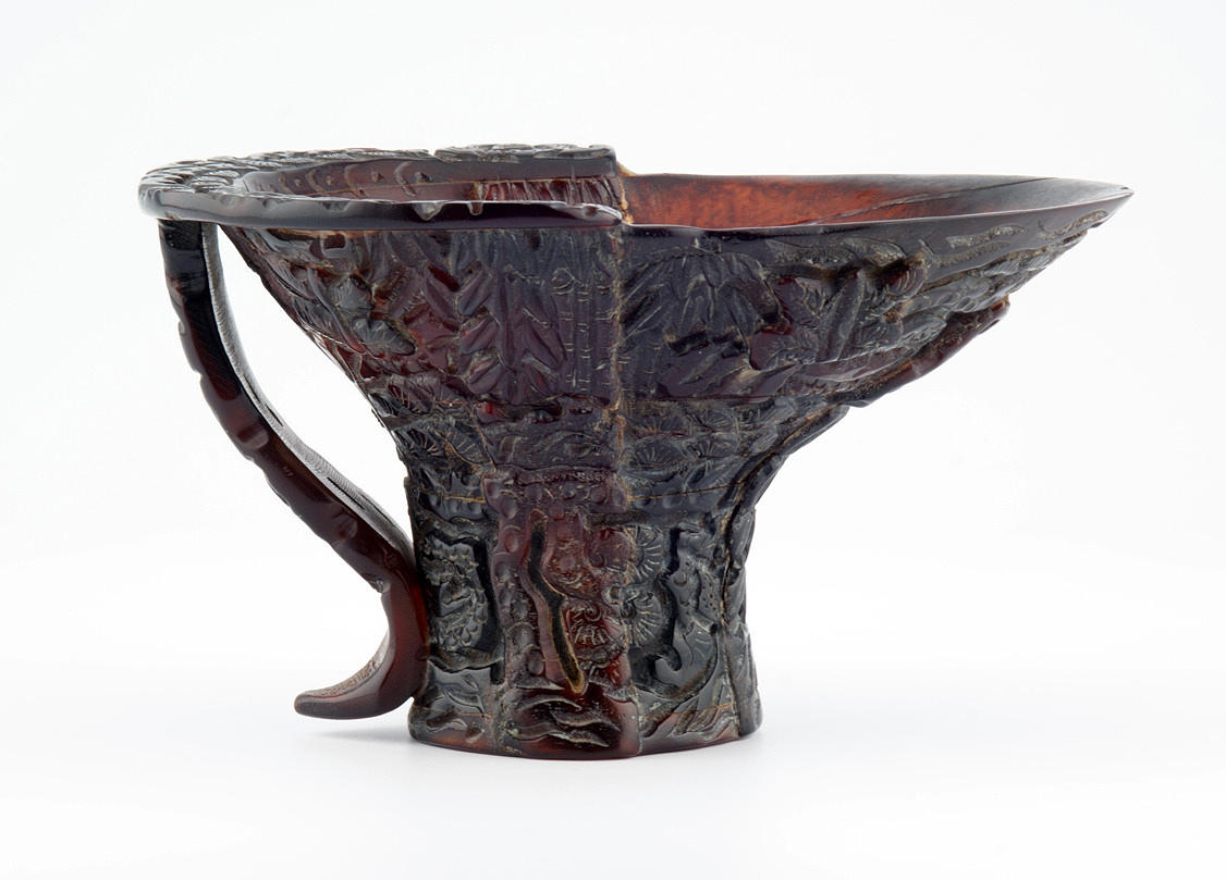 ”ASIATISK DRICKSSKÅL DRICKA KOPP, HANDGJORD RUNT 1930/1940".