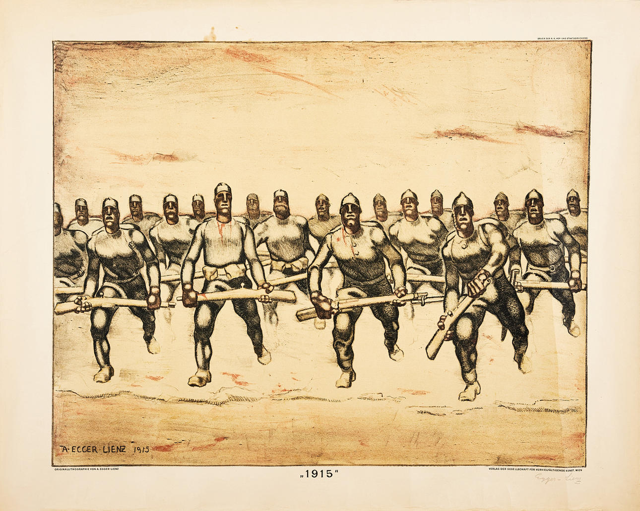 ALBIN EGGER-LIENZ. "1915".