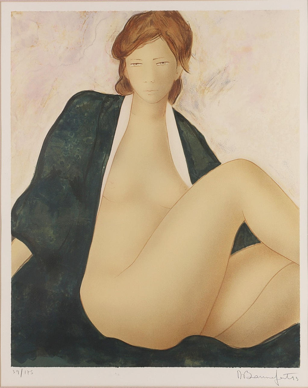 ALAIN BONNEFOIT. b 1937. Lithograph, signed.