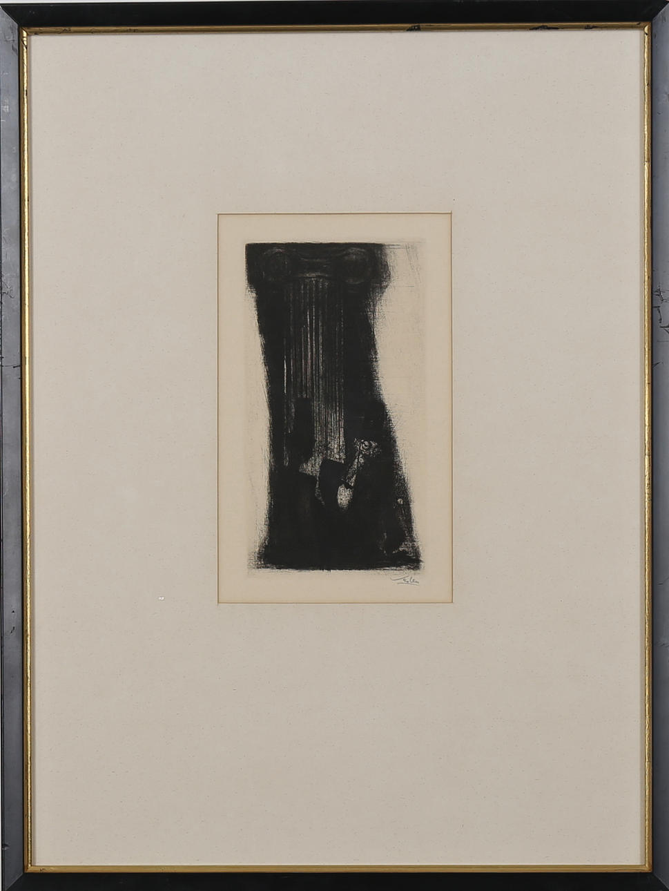 BÖRJE VESLÉN. "Ecce Homo", etsning, signerad Veslén.