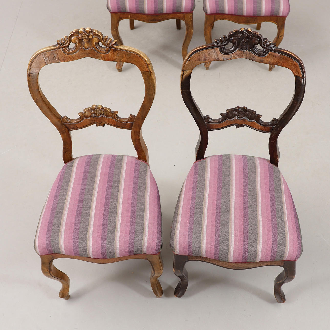 CHAIRS, 4 pcs, rococo style, first half of the 20th century. Furniture ...